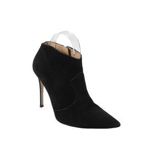 Gianvito Rossi Womens Suede Pointed Toe Stiletto Ankle Boots Black Size 39 9